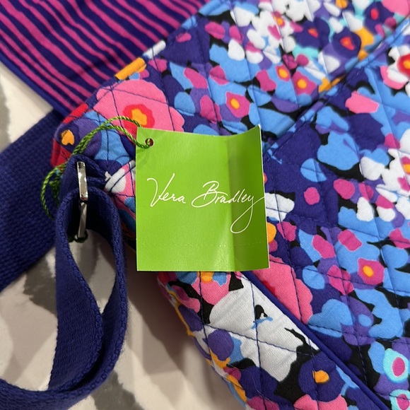 Vera Bradley Laptop Messenger Bag - Impressionista Pattern - Picture 13 of 16